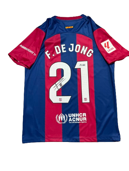 Gesigneerd shirt Frenkie de Jong